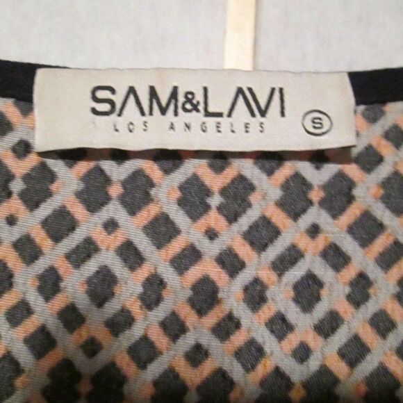 SAM & LAVI Womens Multi Colored Blouse Top Tunic S - Picture 3 of 5